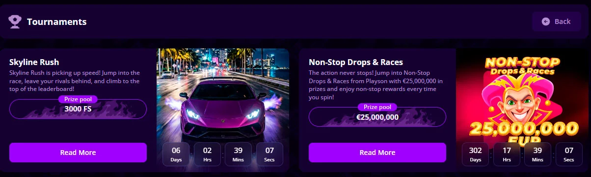 turniere casino fast one
